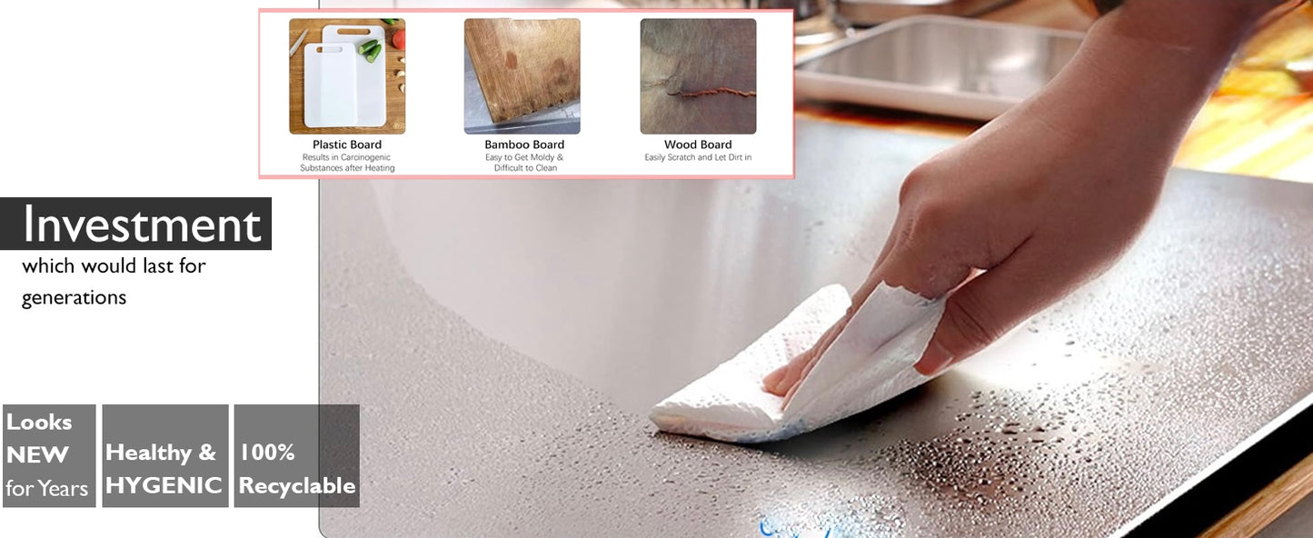 Stainless Steel Chopping Board (35x31cm)